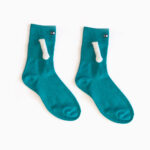 Mid Tube Black And White Couple Matching Holding Socks - Image 10