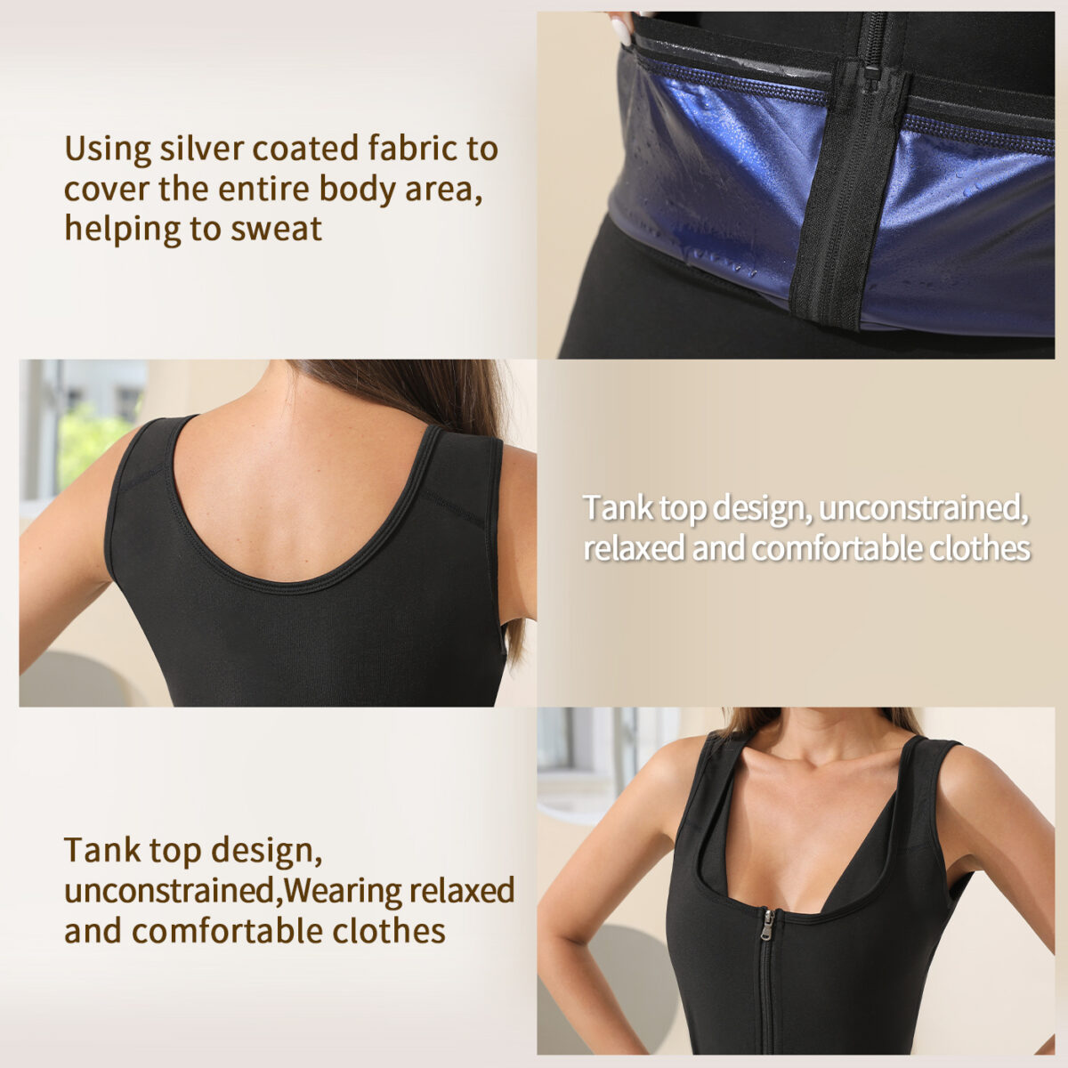 Zip Vest Shapewear Storm Sweatshirt - Image 10