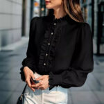 Elegant Ruffle Blouse - Image 3
