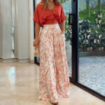 Women's Printed Shirt Wide Leg Pants Fashion Casual Set - Image 7