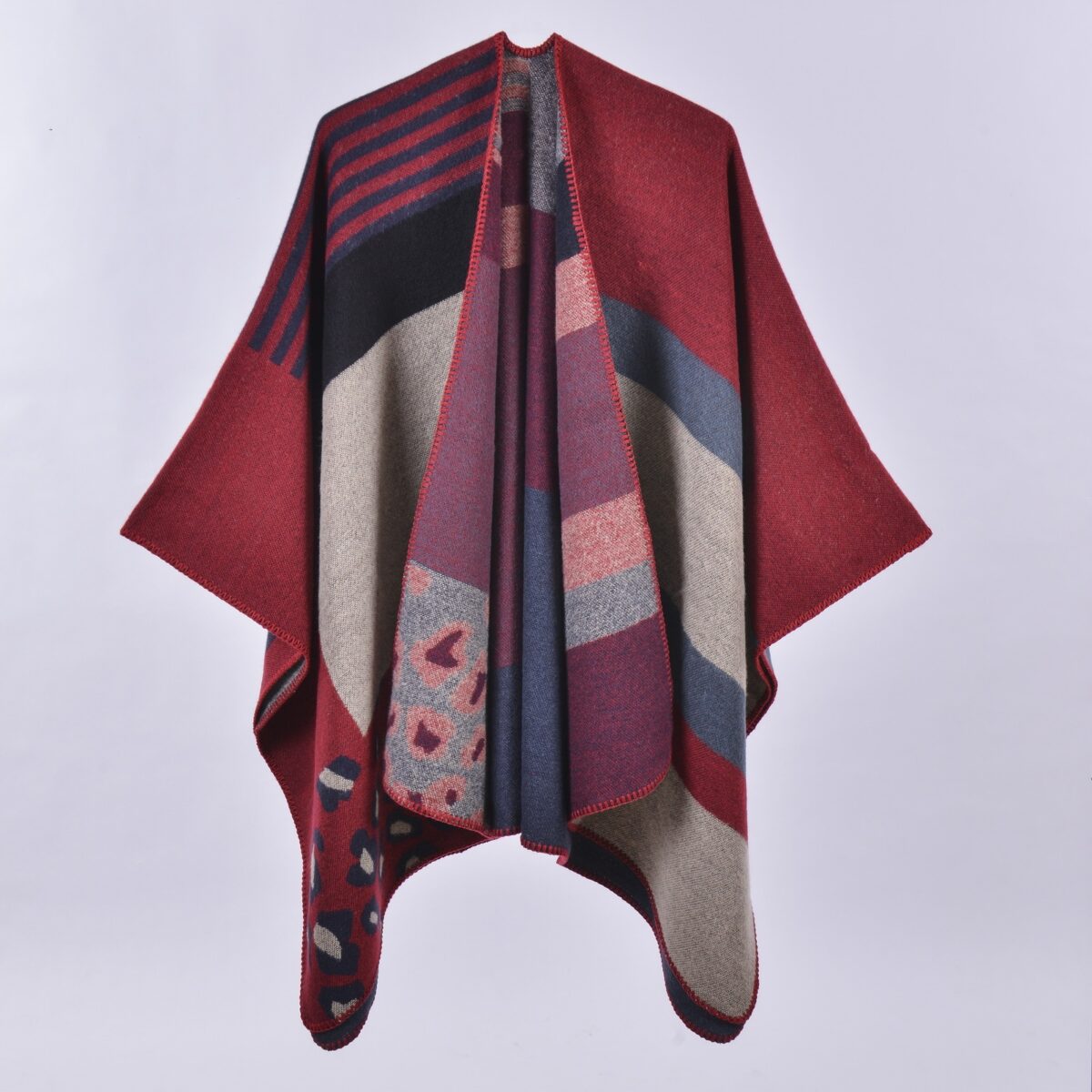 Autumn And Winter Scarf Versatile Lattice Ladies Travel Shawl - Image 9