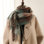 Thick Warm Outer Shawl Tassel South Korea Artificial Cashmere Scarf - Image 4