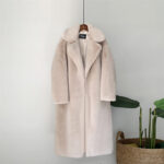 Thick, long faux fur coat - Image 2