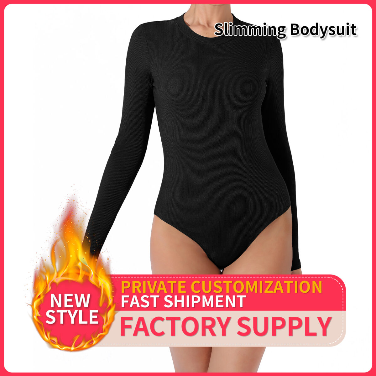 Women's Fashion Simple Solid Color Bodysuit - Image 1