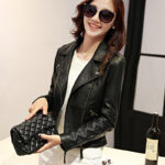 European And American Motorcycle Women's Clothing Leather Coat - Image 3