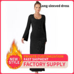 Women's Fashion Simple Solid Color Dress - Image 2