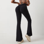 High Waisted Hip Lifting Tight Pants And Wide Leg Fitness Pants - Image 6