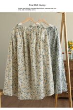 Artistic Floral Washed Cotton Sweet Neighbor's Beautiful Printed Skirt - Image 9