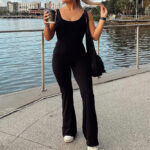 Slim Fit Hip Raise Jumpsuit Sexy Backless Exercise Yoga Clothes - Image 8