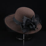 Net Yarn Flowers Woolen Basin Hat Female European And American French Hepburn Style - Image 8
