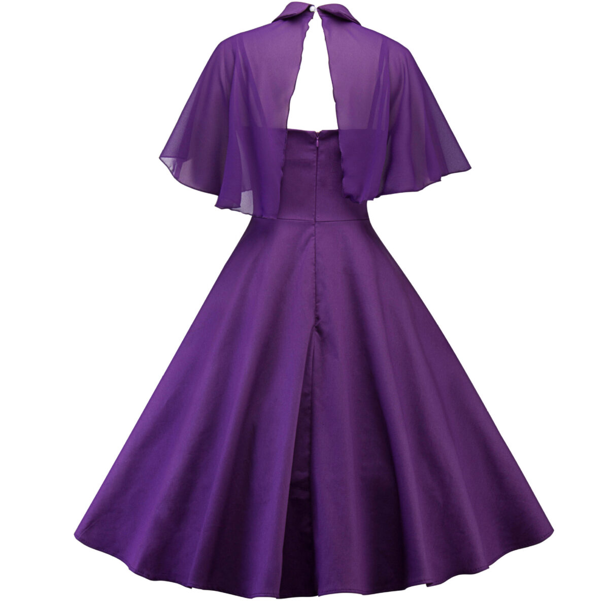Cape shawl two-piece doll collar dress - Image 3