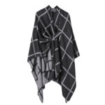 Women's Fashion Gingham Check Warm Scarf - Image 7