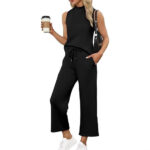 Sleeveless Top Wide Leg Cropped Pants - Image 5