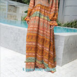 Women's Floral Large Hem Dress - Image 8