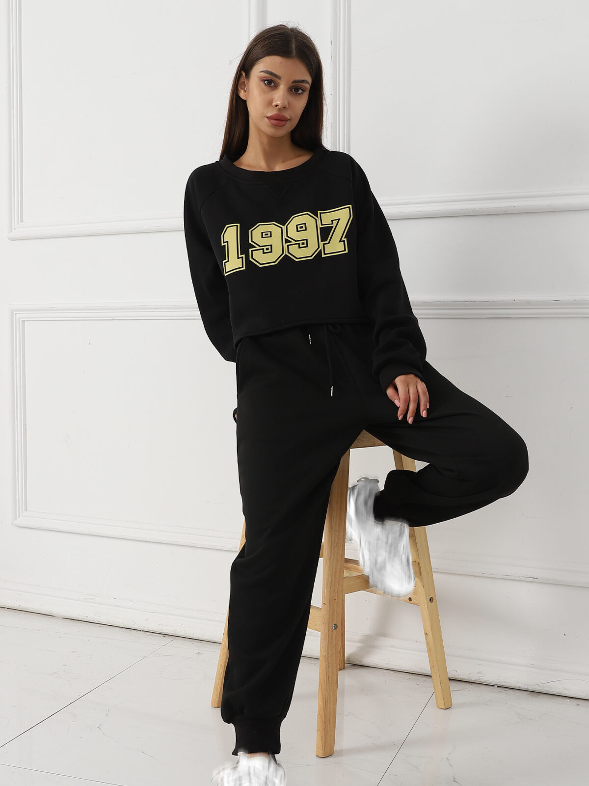 Women's Long Sleeved Hoodie Set - Image 7
