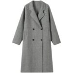 Mid-length Cashmere Coat Women's Casual Thickening - Image 4