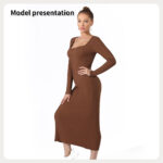 Women's Fashion Simple Solid Color Dress - Image 9