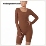 Women's Fashion Simple Solid Color Bodysuit - Image 9