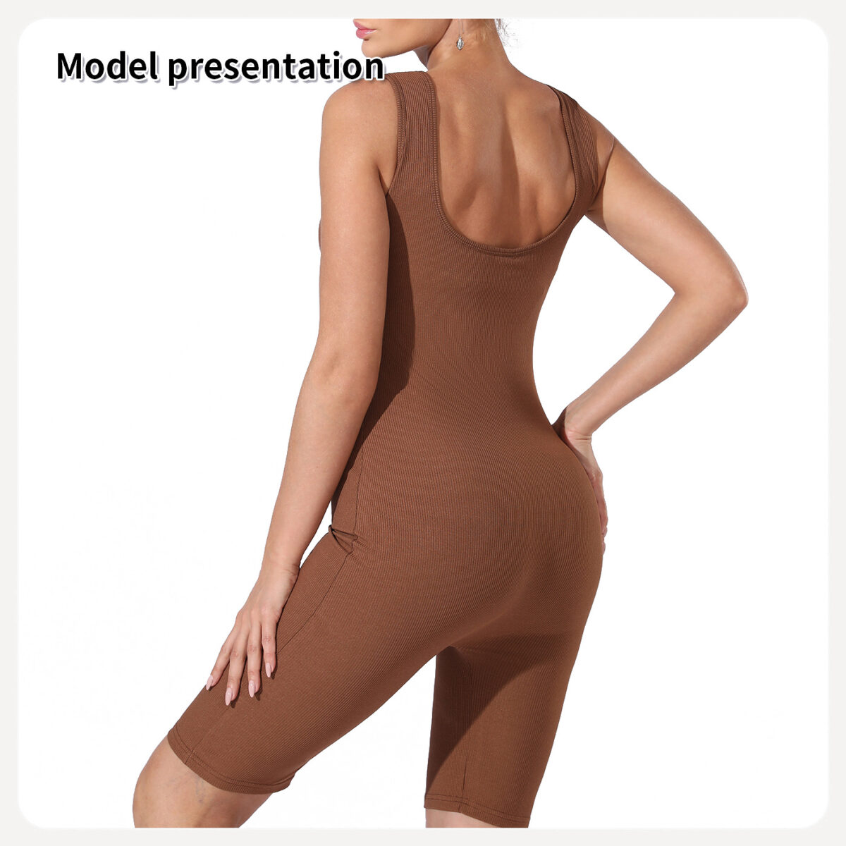 Women's Fashion Simple Solid Color Bodysuit - Image 9