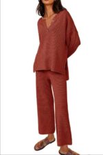 European And American Solid Color Fashion Loose Leisure Suit Two-piece Set - Image 7