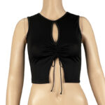 Drawstring Knit Top - Image 3