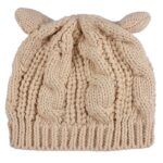 Hand Made 3D Cute Knitted Cat Ear Beanie For Winter - Image 6