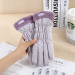 Warm Gloves Winter Women's Touch Screen Fleece-lined Thickened - Image 6