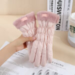 Warm Gloves Winter Women's Touch Screen Fleece-lined Thickened - Image 3
