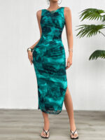Elegant Slim Sleeveless Mesh Dress - Image 10