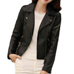 European And American Motorcycle Women's Clothing Leather Coat - Image 5