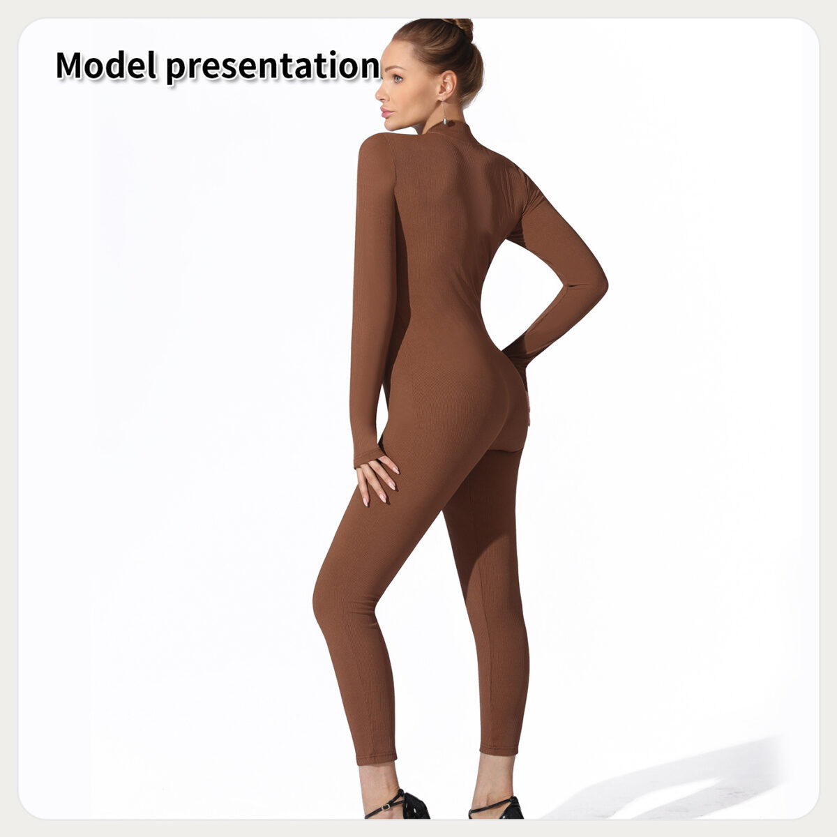 Women's Fashion Simple Solid Color Bodysuit - Image 9