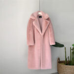 Thick, long faux fur coat - Image 4
