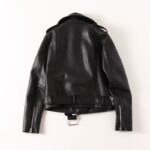 Women's Black PU Leather Zip Jacket - Image 5