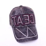 Korean Style Hat Fashion Hat New Women's Hat Baseball Cap Rhinestone Denim Wholesale - Image 2