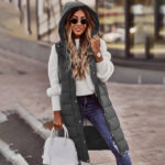 New Fashion Casual Solid Color Hooded Single-breasted Slim Fit - Image 3