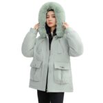 Horn Button Parka Women's Loose - Image 5