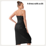 Women's Pure Color Halter Sleeveless Split Dress - Image 9