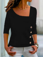 Asymmetric Buckle Top - Image 3