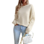 Women's Fashionable Simple Round Neck Sweater - Image 2