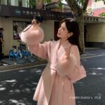 Cuff Detachable Fox Fur Cashmere Coat - Image 3