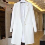 Mid-length Suit Spring Women's Long Sleeve Plus Size Nylon Slimming Versatile Straight Style - Image 6