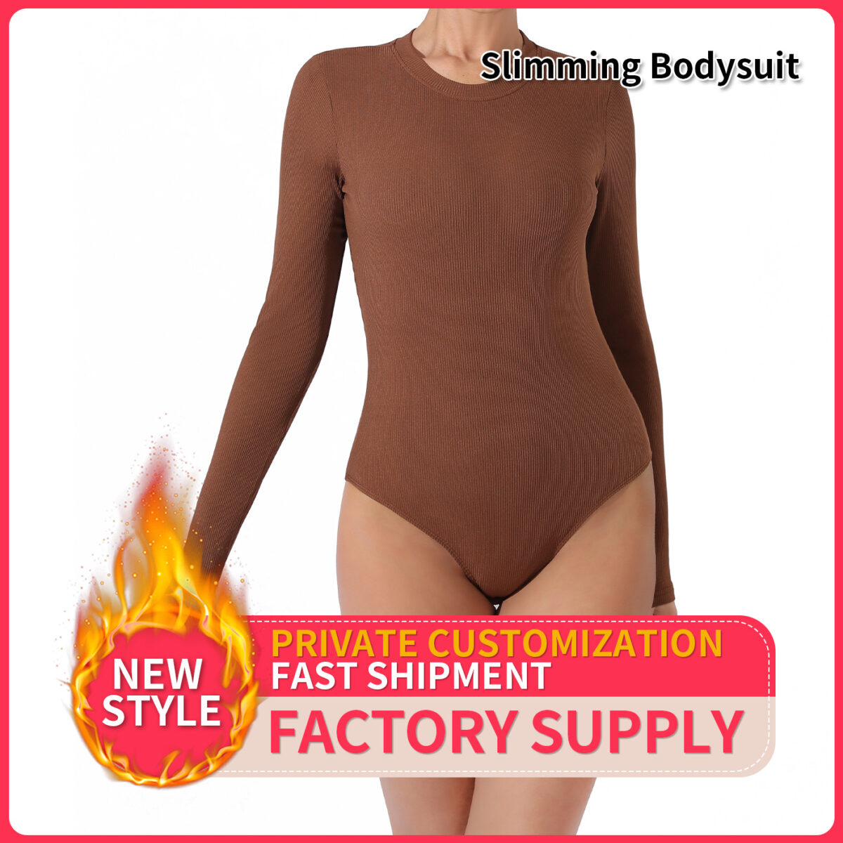 Women's Fashion Simple Solid Color Bodysuit - Image 2