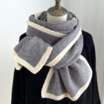 Color Matching Scarf Knitted Wool Scarf - Image 7