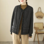 Retro Cotton Padded Thickened Cotton-padded Jacket Short Coat - Image 2