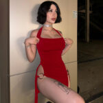 Backless Hollow-out Halter Women's Tight Dress