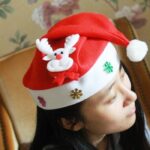 Christmas Decorations Non-woven Cartoon Applique Luminous Hat - Image 2