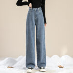 Fashion Simple Casual High Waist Plus Velvet Jeans - Image 8