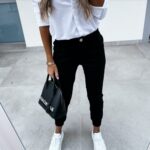 Double Oblique Washed Cotton Fabric Pocket Slim Fit Fashion Casual Cropped Pants - Image 7