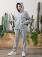 Women's Long Sleeved Hoodie Set - Image 3
