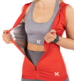 Women's Zipper Heat Trapping Sweat Vest Final Size - Image 2